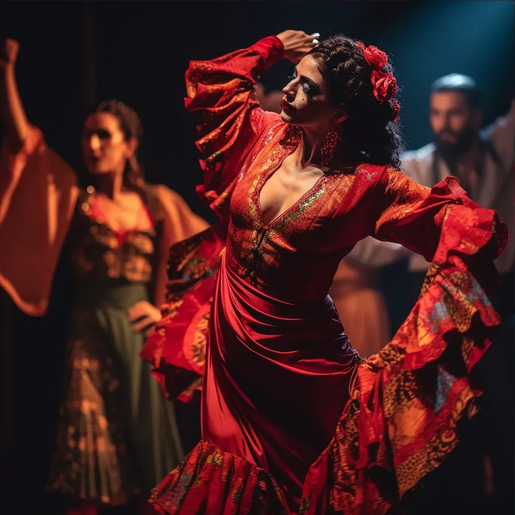 Spanish flamenco performance with passionate dancers - Image 3