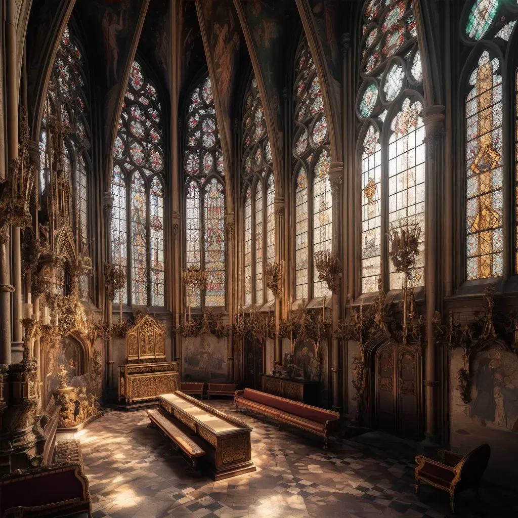 Gothic cathedral interiors - Image 4