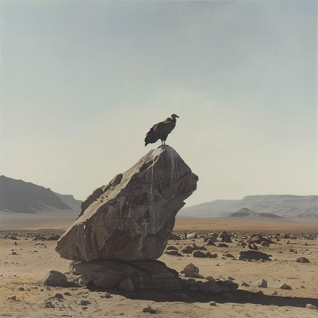 vulture in desert - Image 2