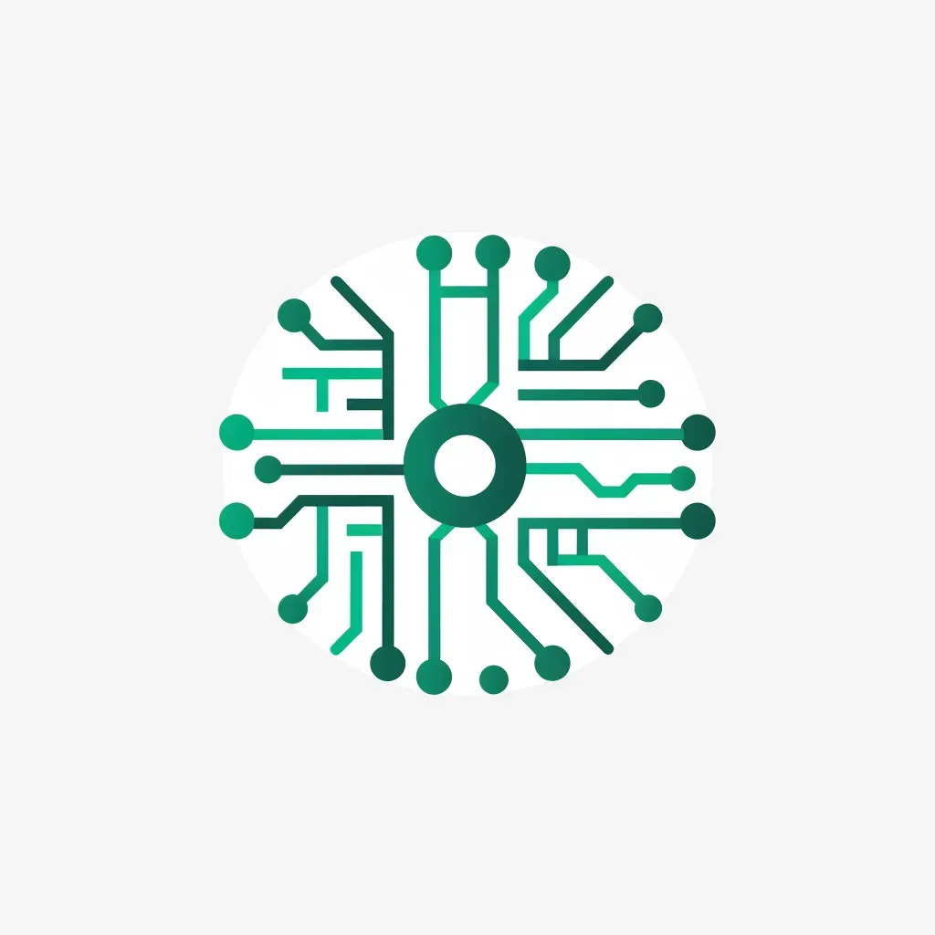 Tech company circuit board logo - Image 1