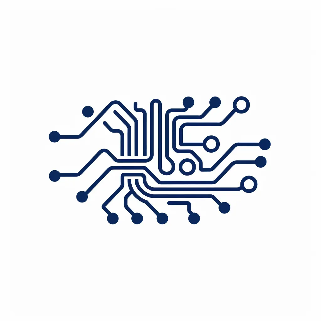 Tech Company Circuit Board Logo