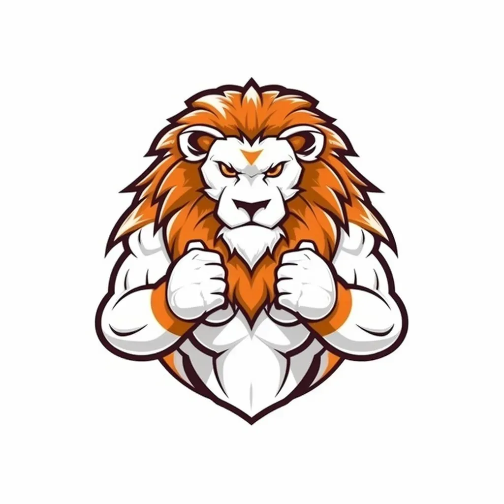 Strong lion fitness brand logo on a white background - Image 2