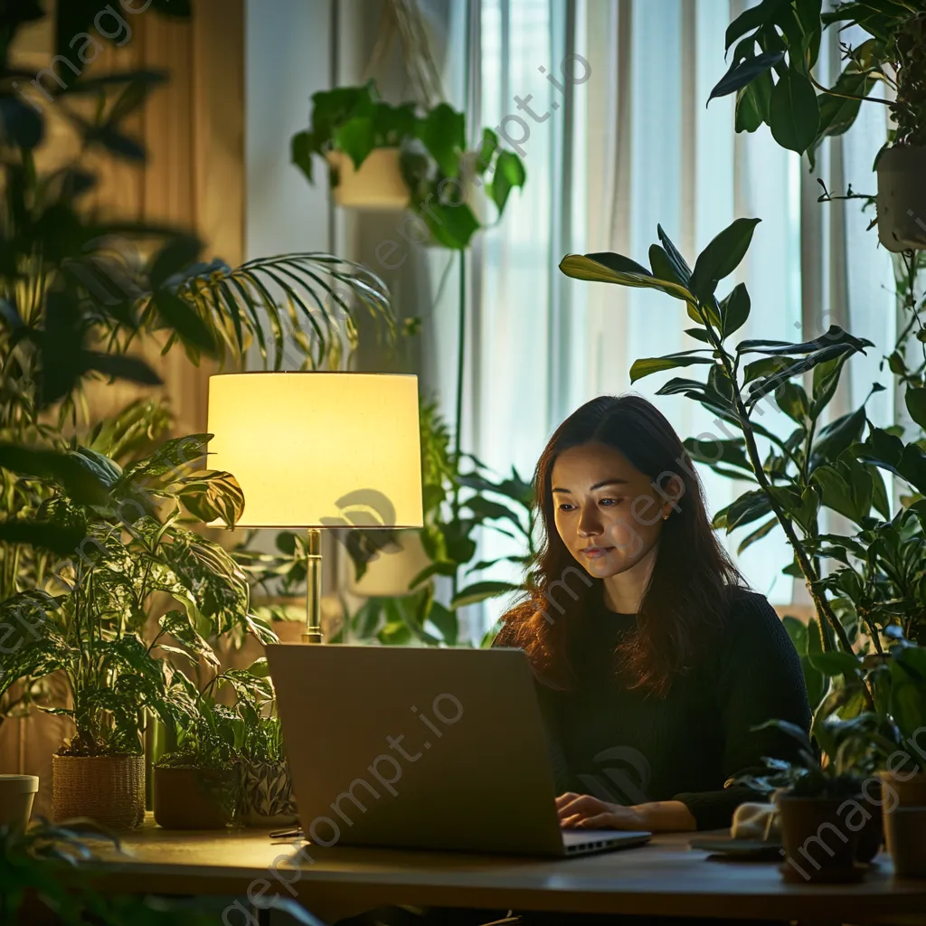 Therapist conducting remote therapy session via laptop - Image 2