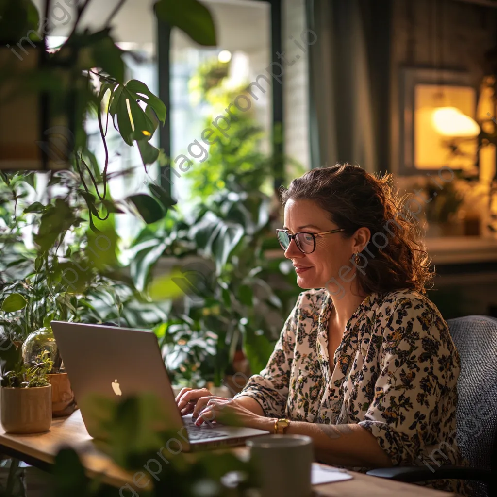 Therapist conducting remote therapy session via laptop - Image 4