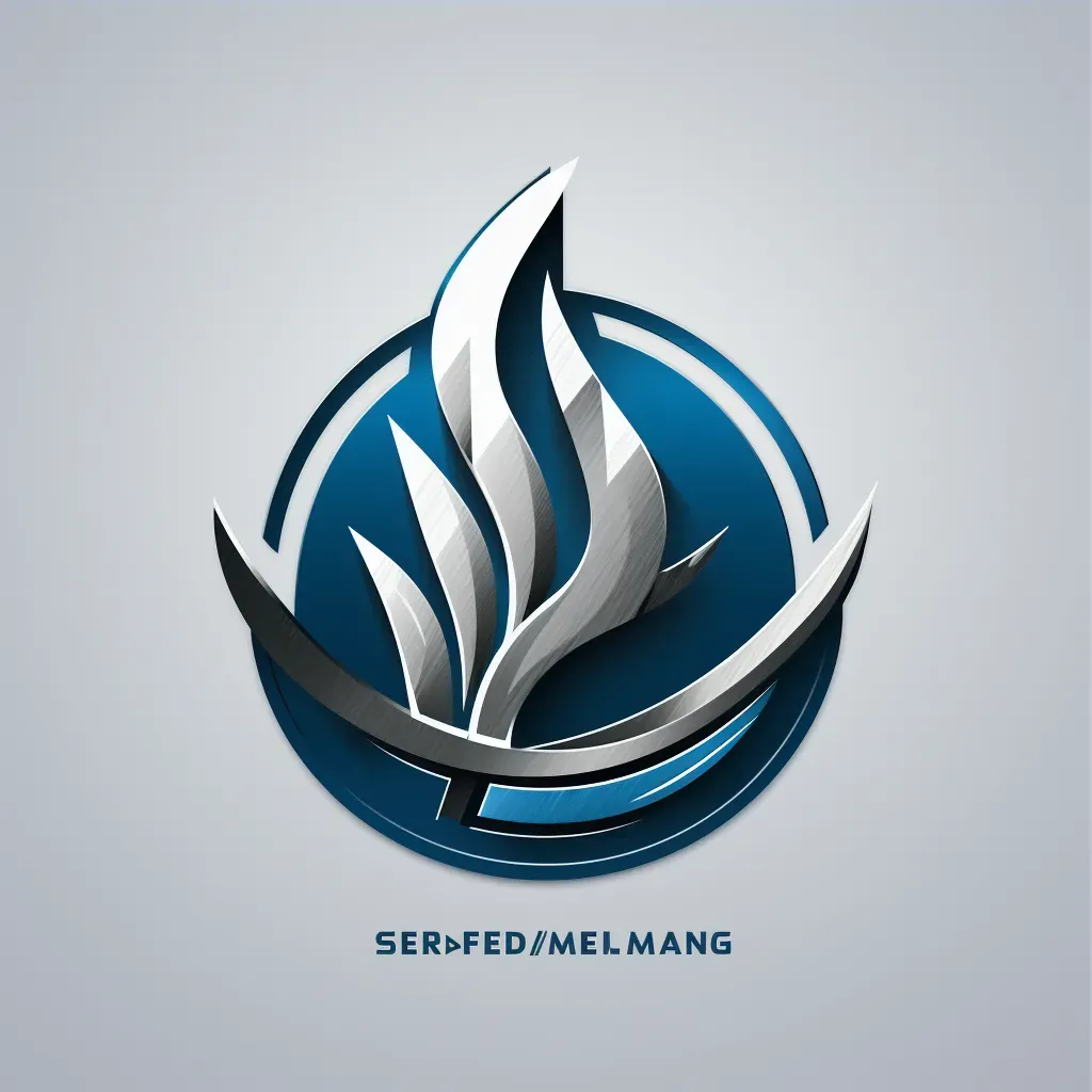 Bold and industrial logo design with welding torch icon in blue and gray colors - Image 3