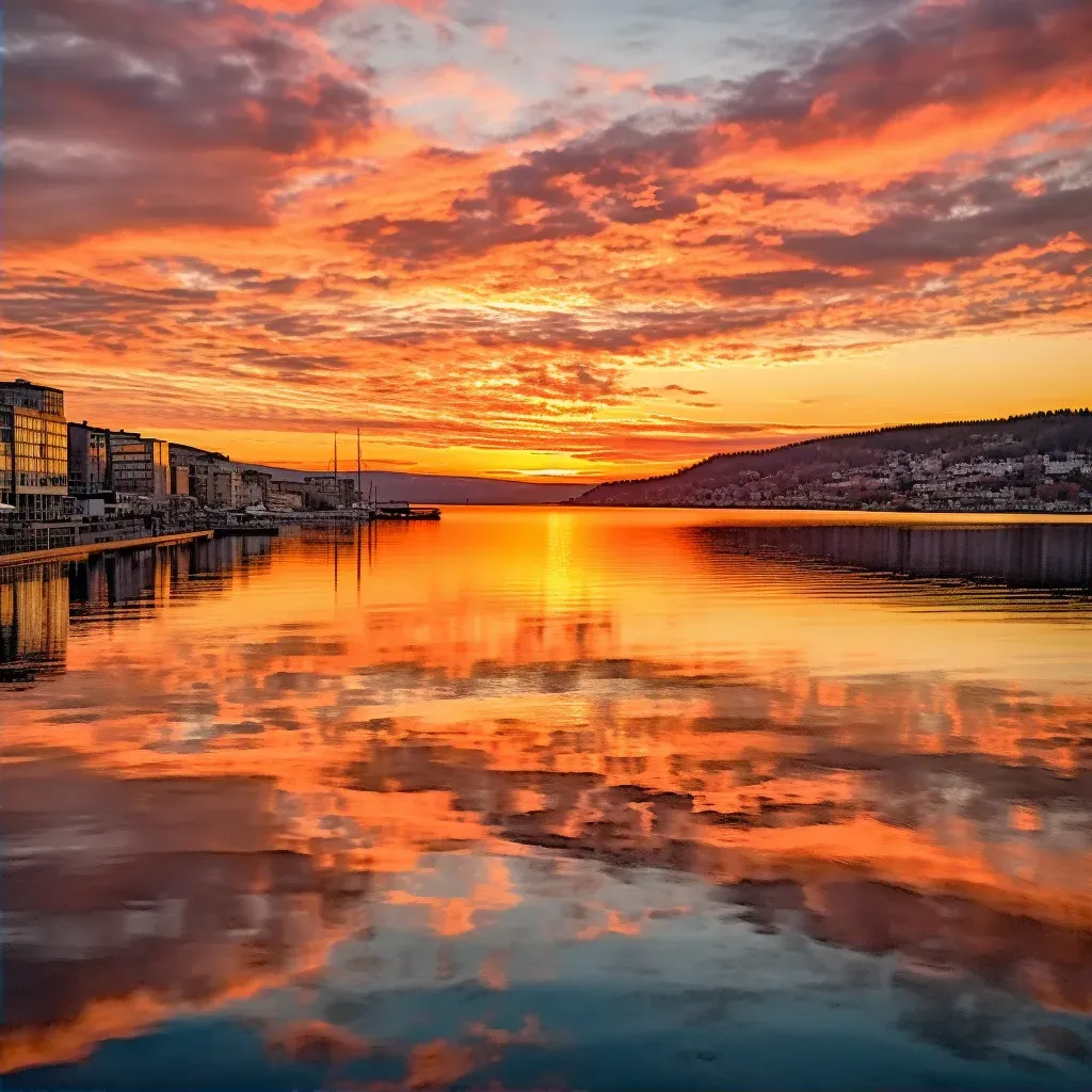 Oslo fjord sunrise serenity - Image 2