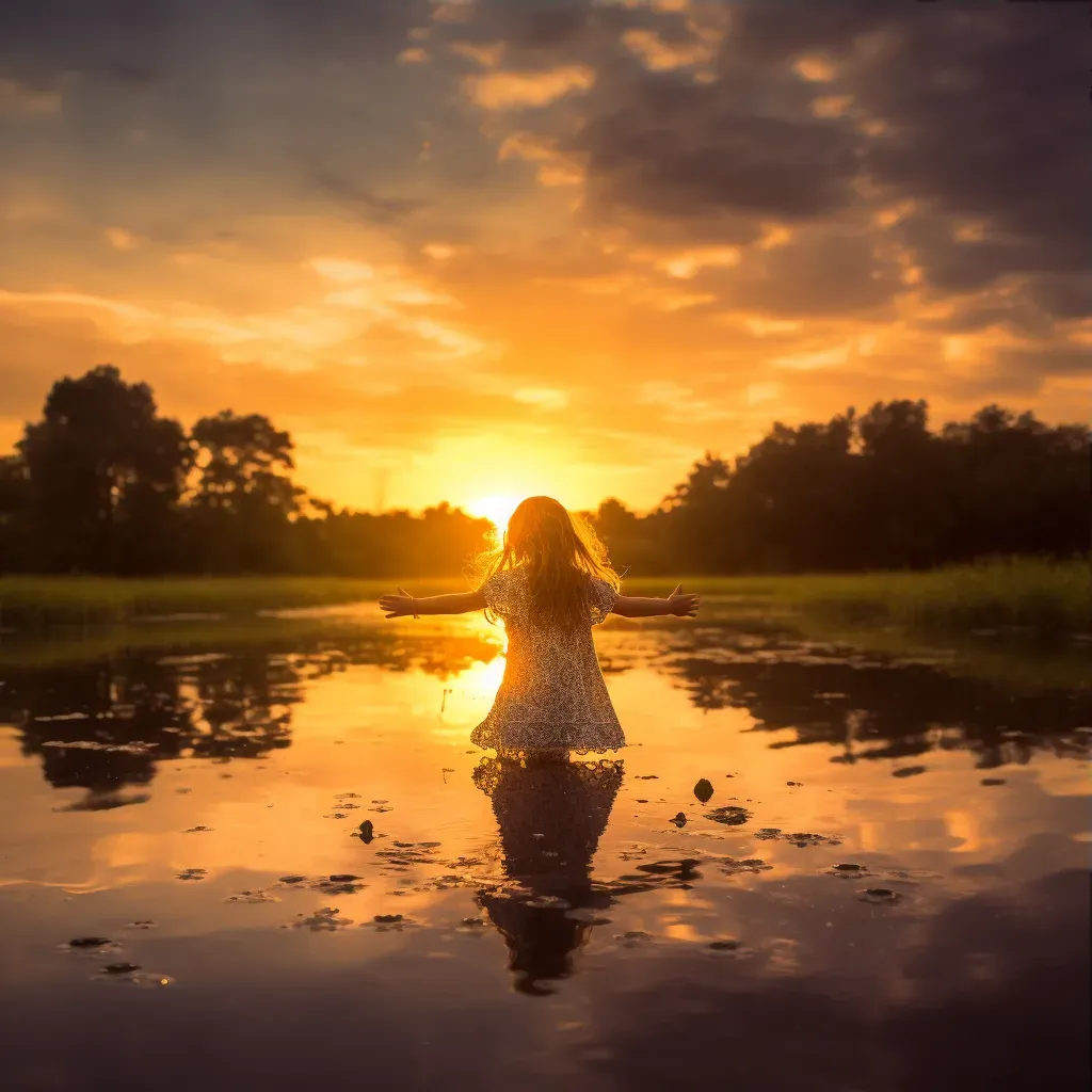 Colorful sunrise reflecting on a calm lake - Image 3