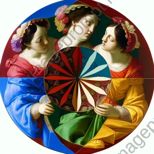 Circular array of vivid colors and intricate patterns - Image 1