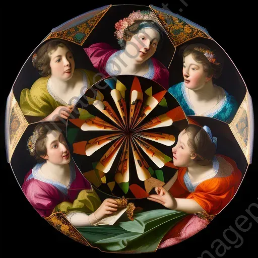 Circular array of vivid colors and intricate patterns - Image 2