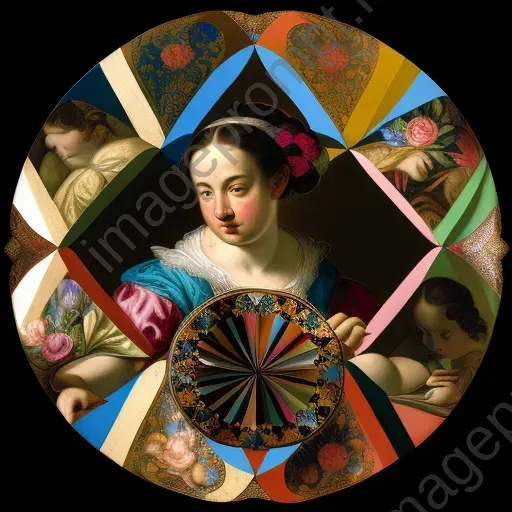 Circular array of vivid colors and intricate patterns - Image 3