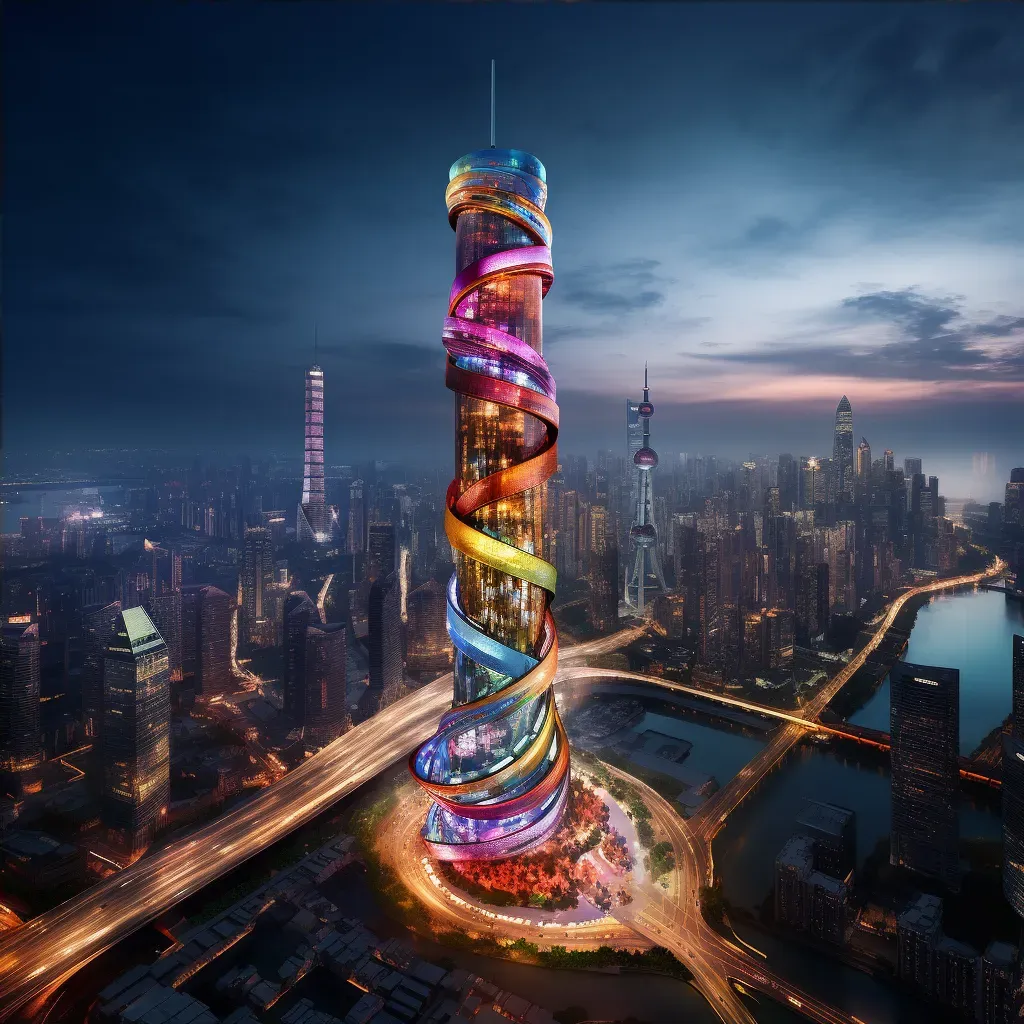 Image of Shanghai Tower symbolizing modern architectural ambition in vibrant cityscape - Image 4