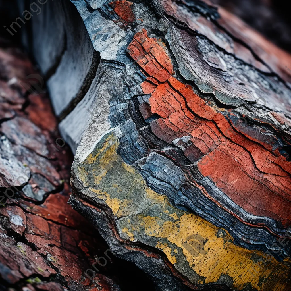 Macro shot of rock arch texture - Image 1