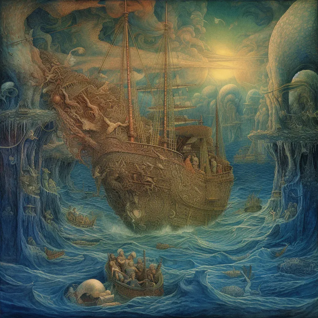 Image showing a voyage across uncharted and mysterious seas - Image 4