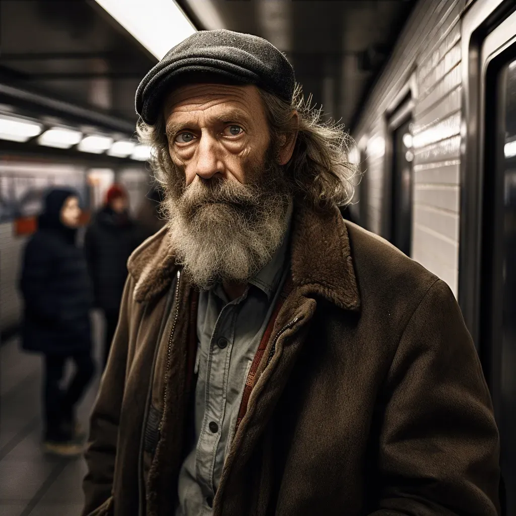 Subway platform street portrait - Image 4