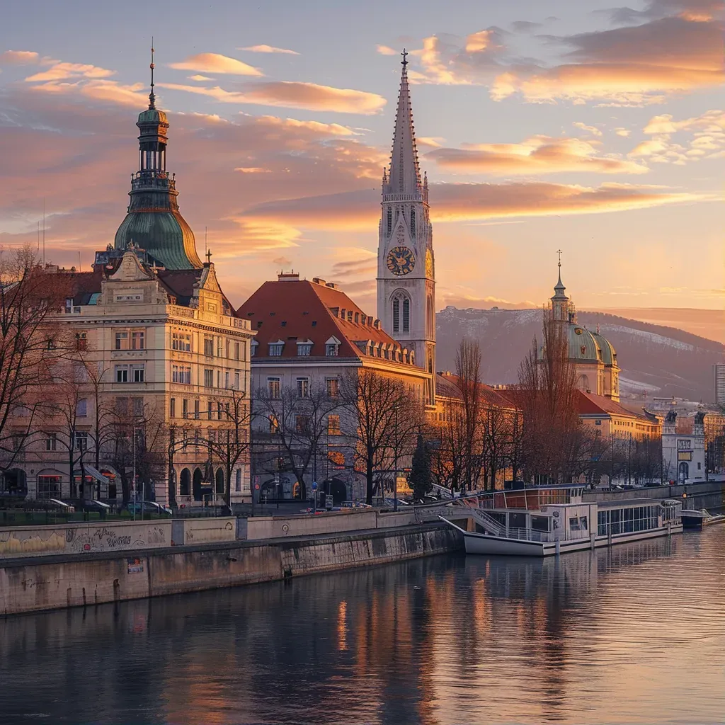 Vienna skyline river - Image 1