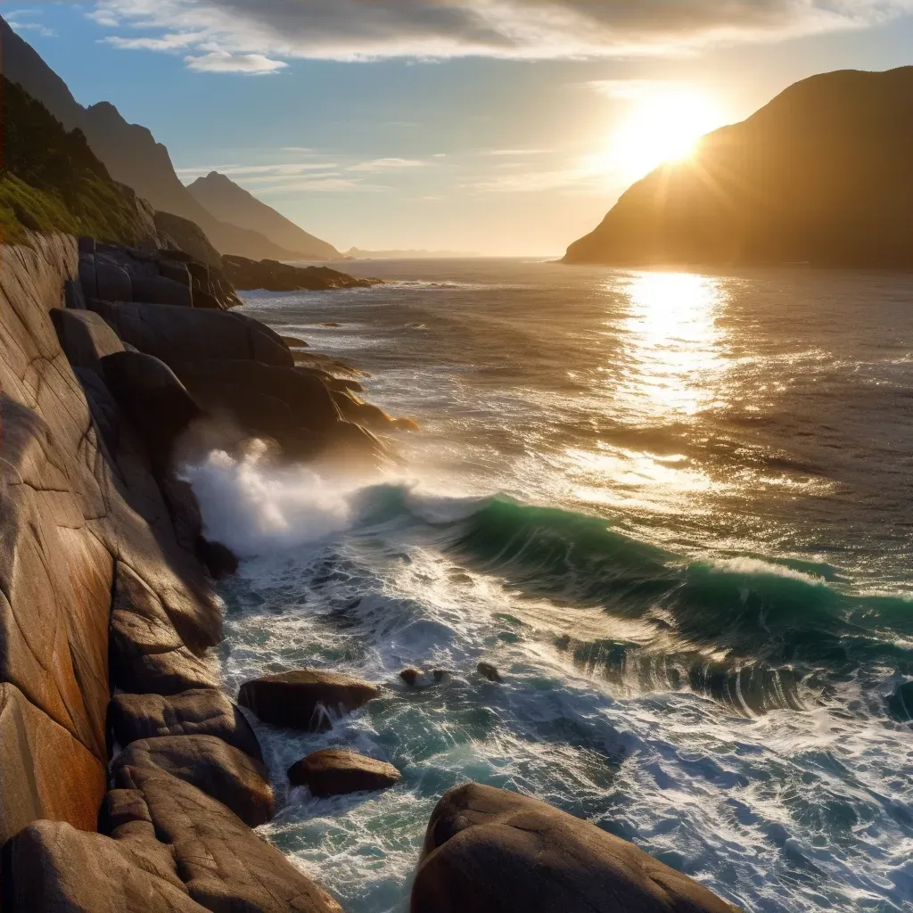 Norwegian coastline with fjords - Image 4