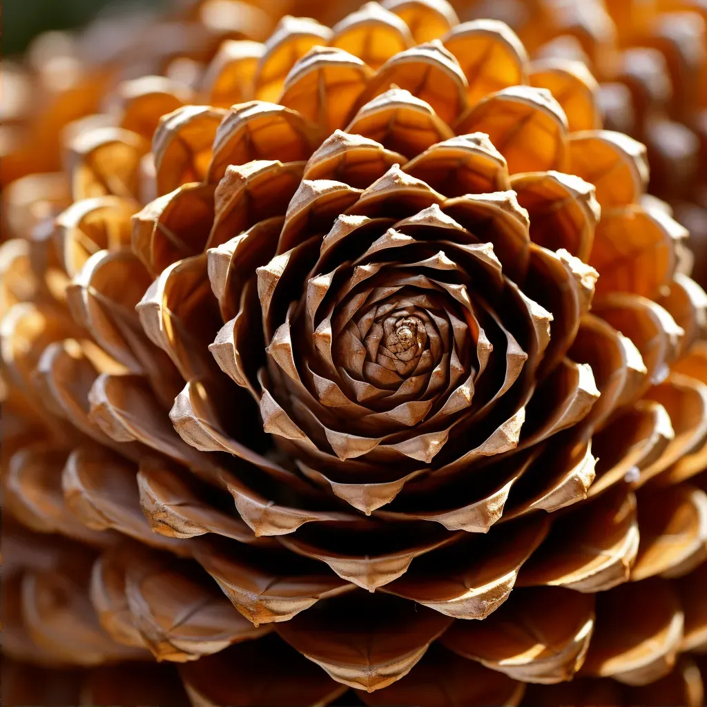 Close-up of a pinecone with natural geometric patterns - Image 2