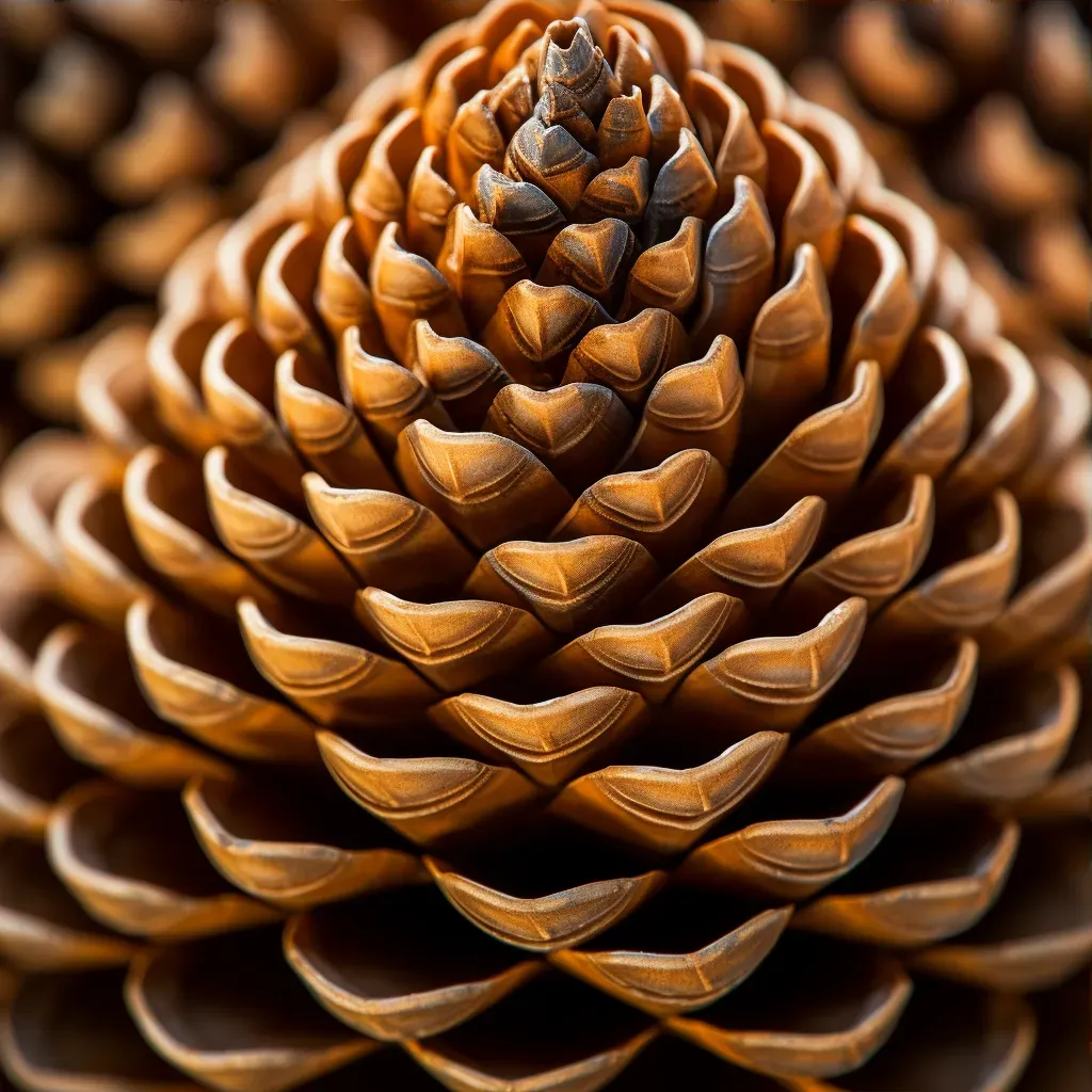 Close-up of a pinecone with natural geometric patterns - Image 3