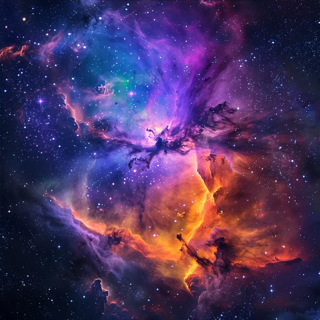 Vibrant Nebula in Deep Space