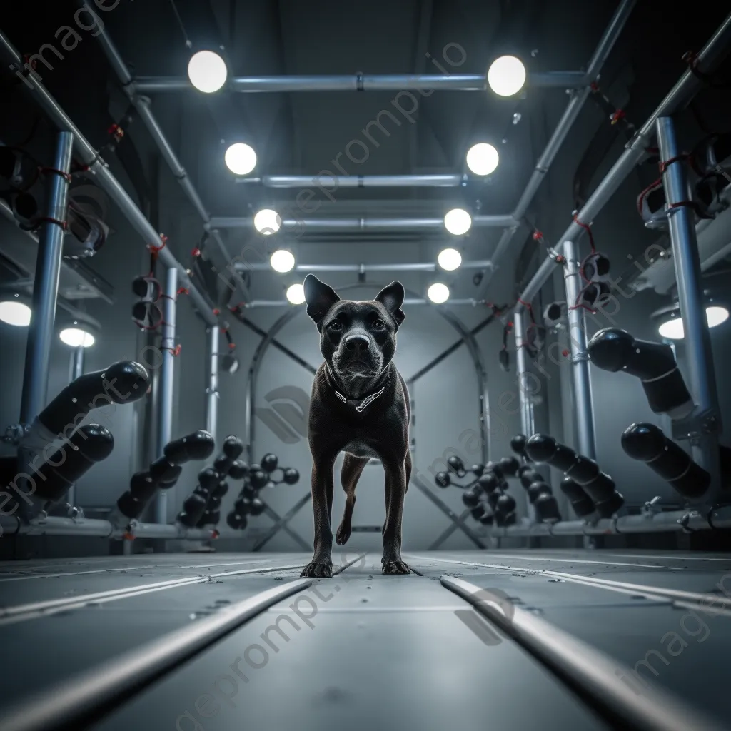 Robotic canine navigating an obstacle course - Image 2