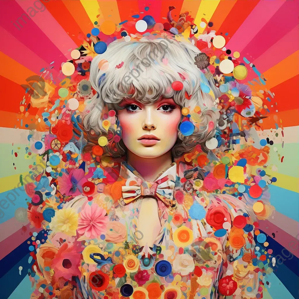 Bold, vibrant and surreal depiction of pop icons as mythical figures - Image 3