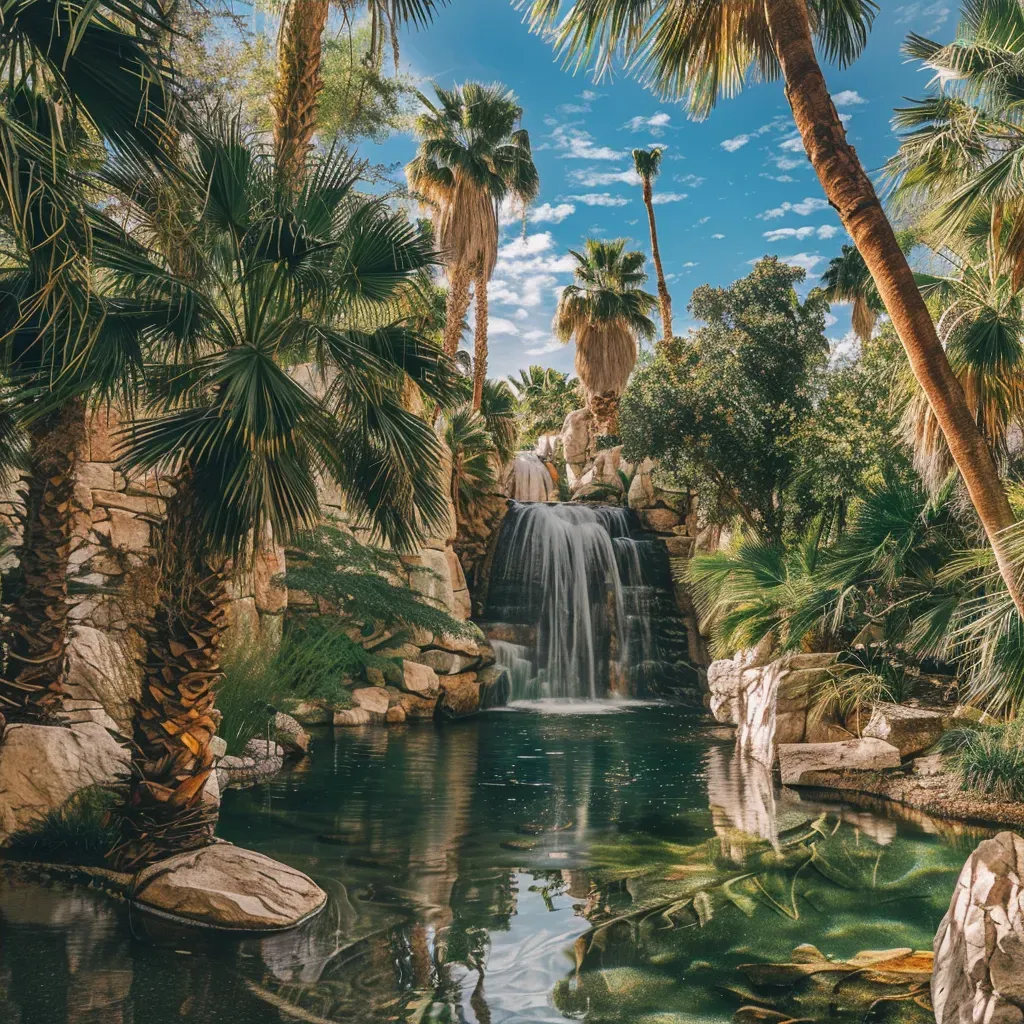 Waterfall Desert Oasis