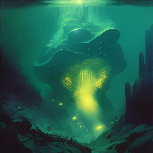 Mysterious glowing object hidden in underwater trench - Image 4