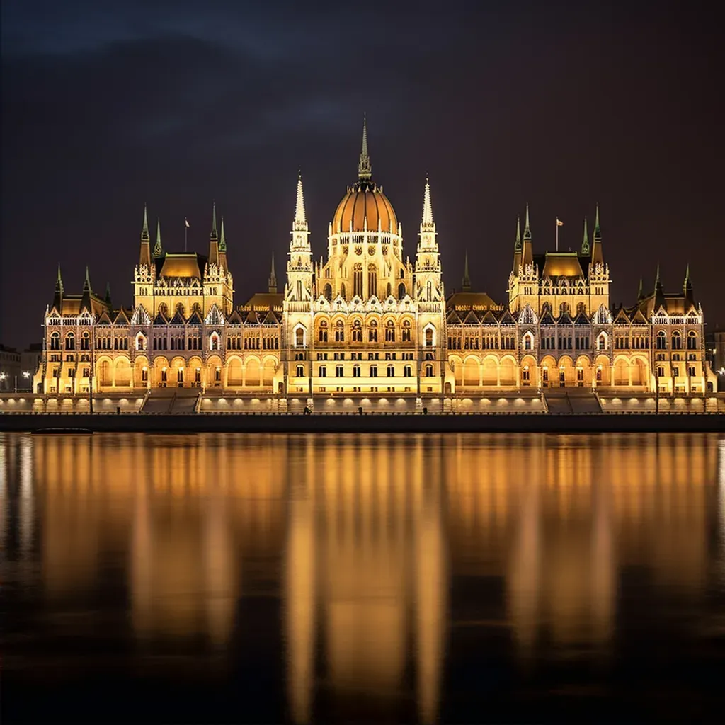 Budapest Parliament Building night - Image 2