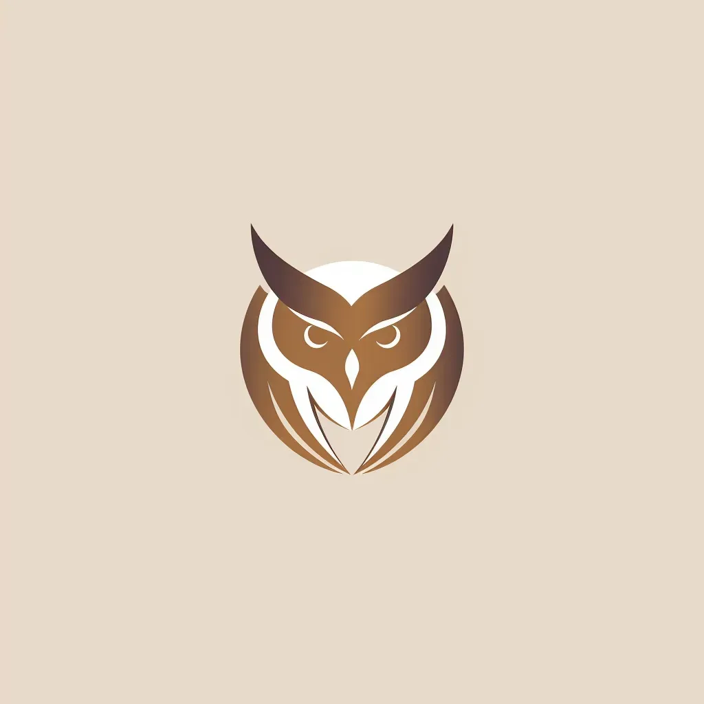 minimalist geometric owl silhouette logo - Image 4