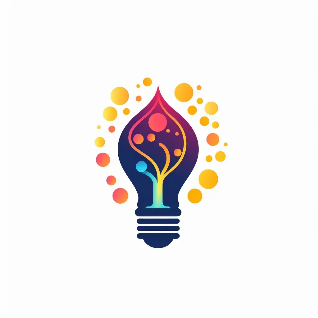 Molecule or light bulb logo for science non-profit - Image 2