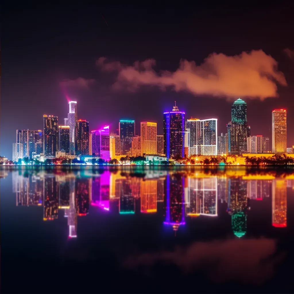 Miami night skyline - Image 2