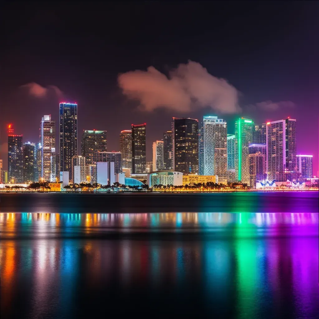 Miami night skyline - Image 4