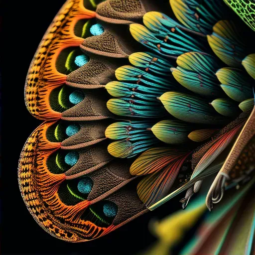 Image showcasing the detailed and colorful scales of a butterfly