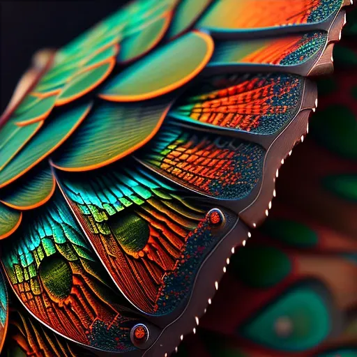 Image showcasing the detailed and colorful scales of a butterfly