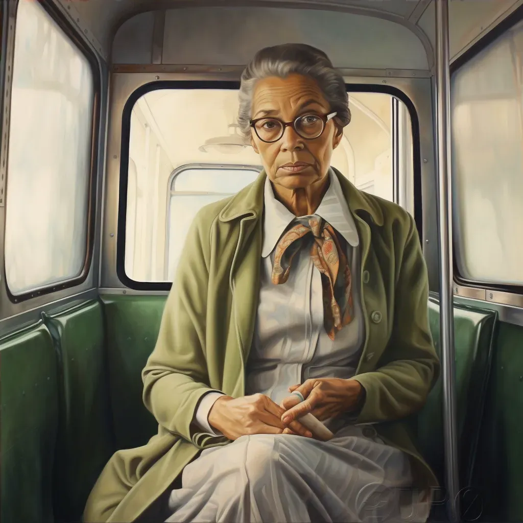 Compelling portrait of a person in a vintage bus - Image 4