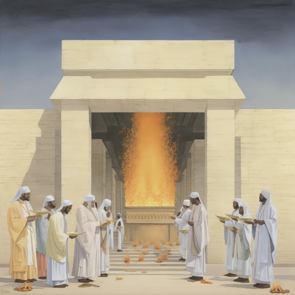 Ancient Zoroastrian Fire Temple Ceremony