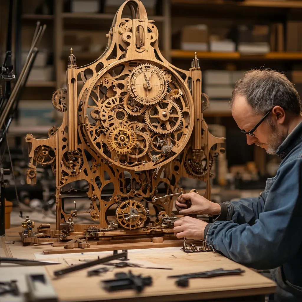 Artwork of a clockmaker