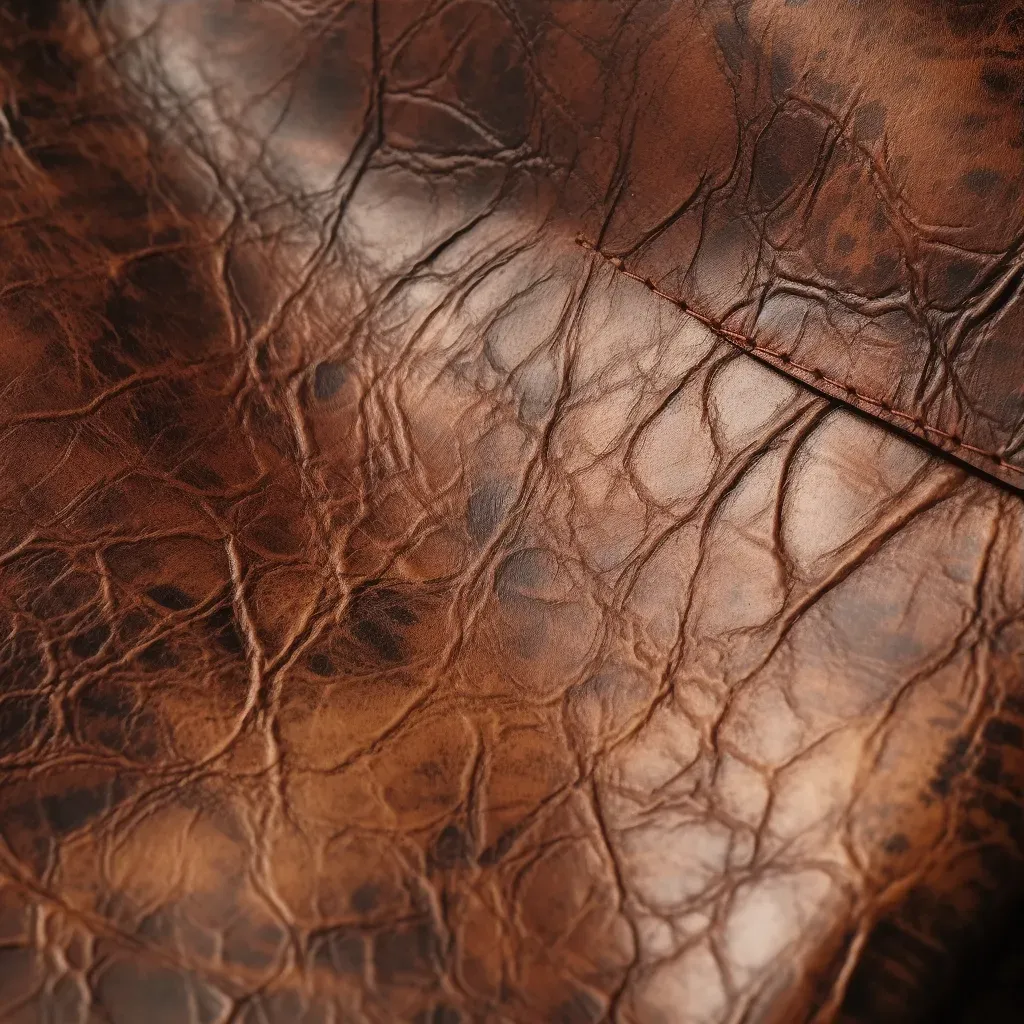 close-up of leather texture - Image 3