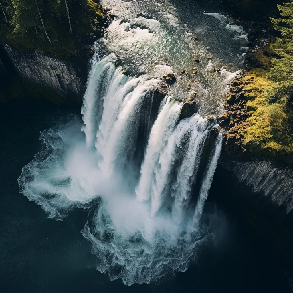 Waterfall Drone Photography