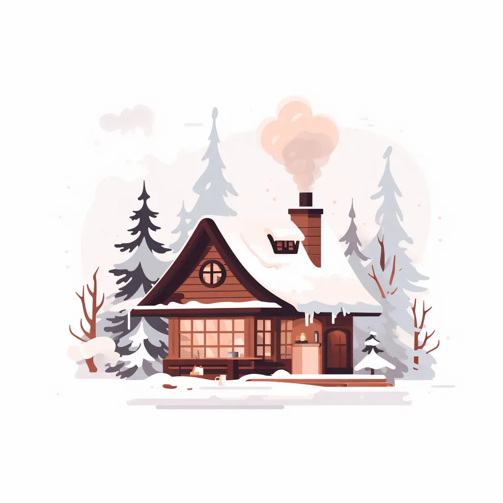 Winter Cabin Cafe Logo - Image 2