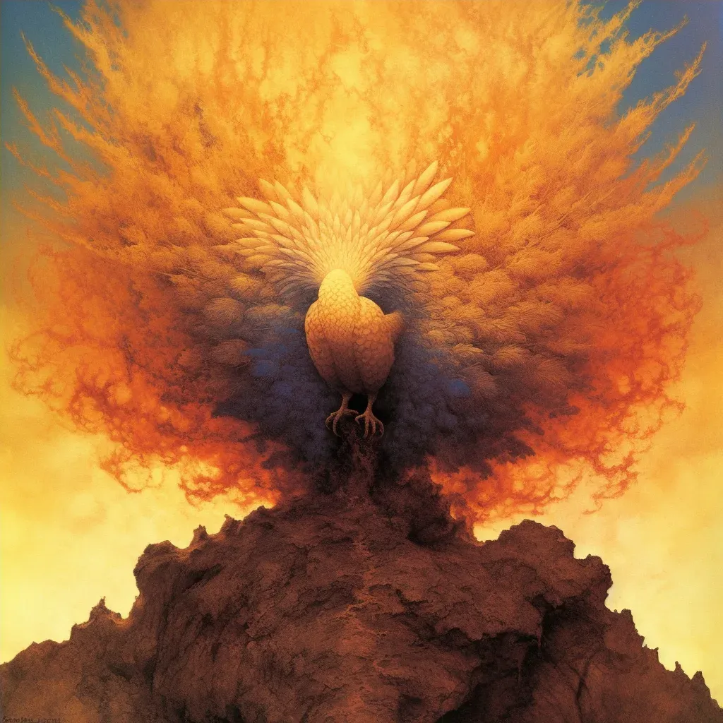 Image of a phoenix rising from ashes, symbolizing renewal - Image 4