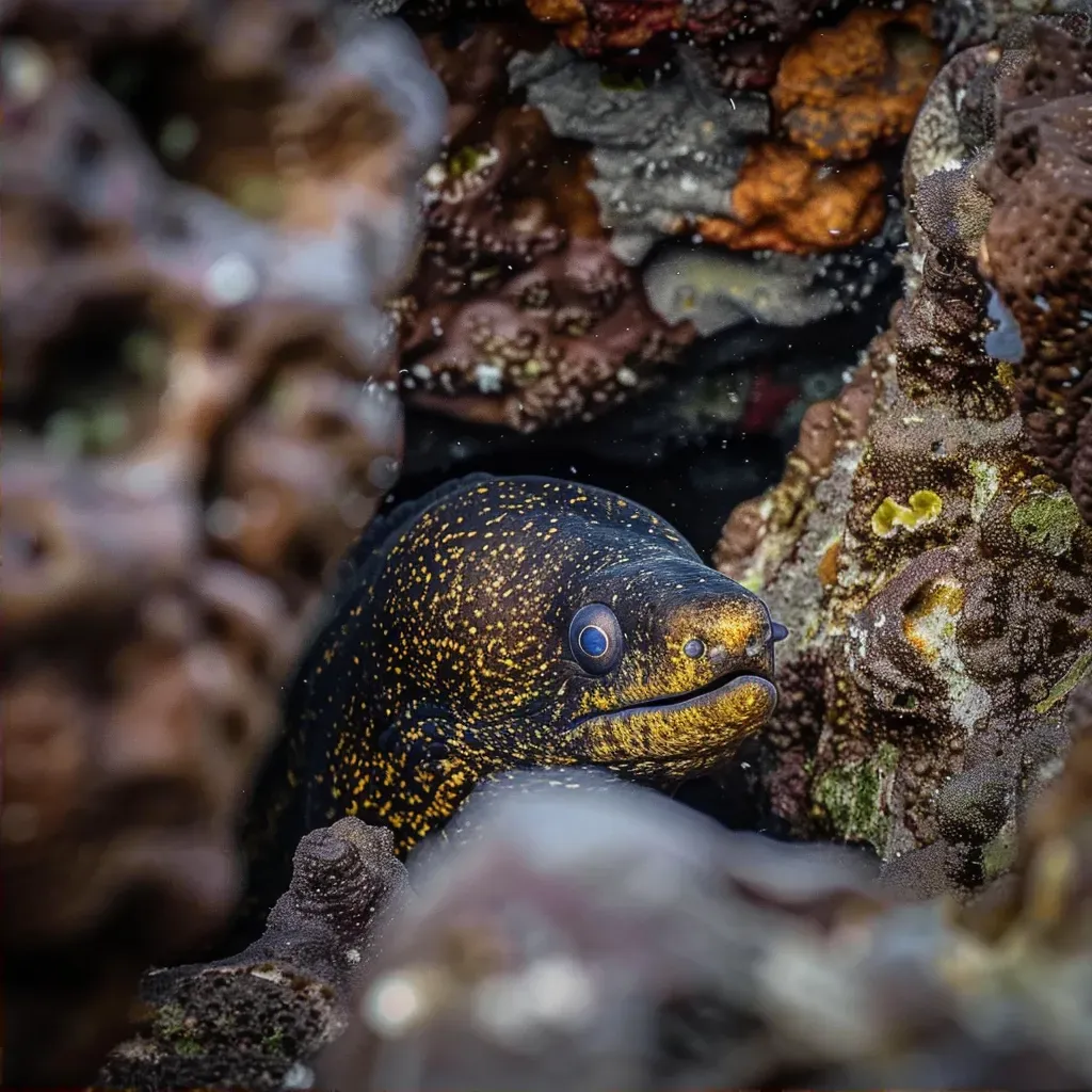 moray eel peeking - Image 2