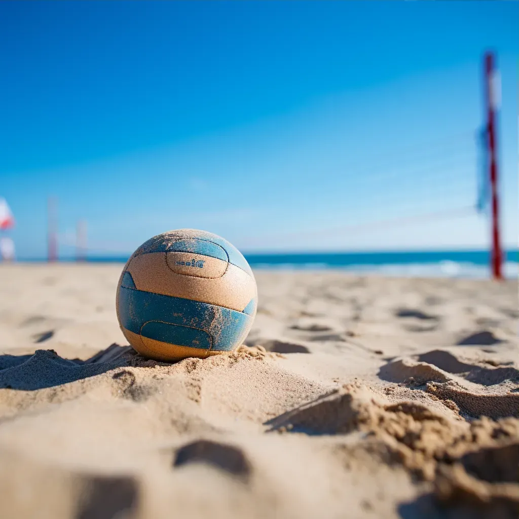 Volleyball on Sandy Beach