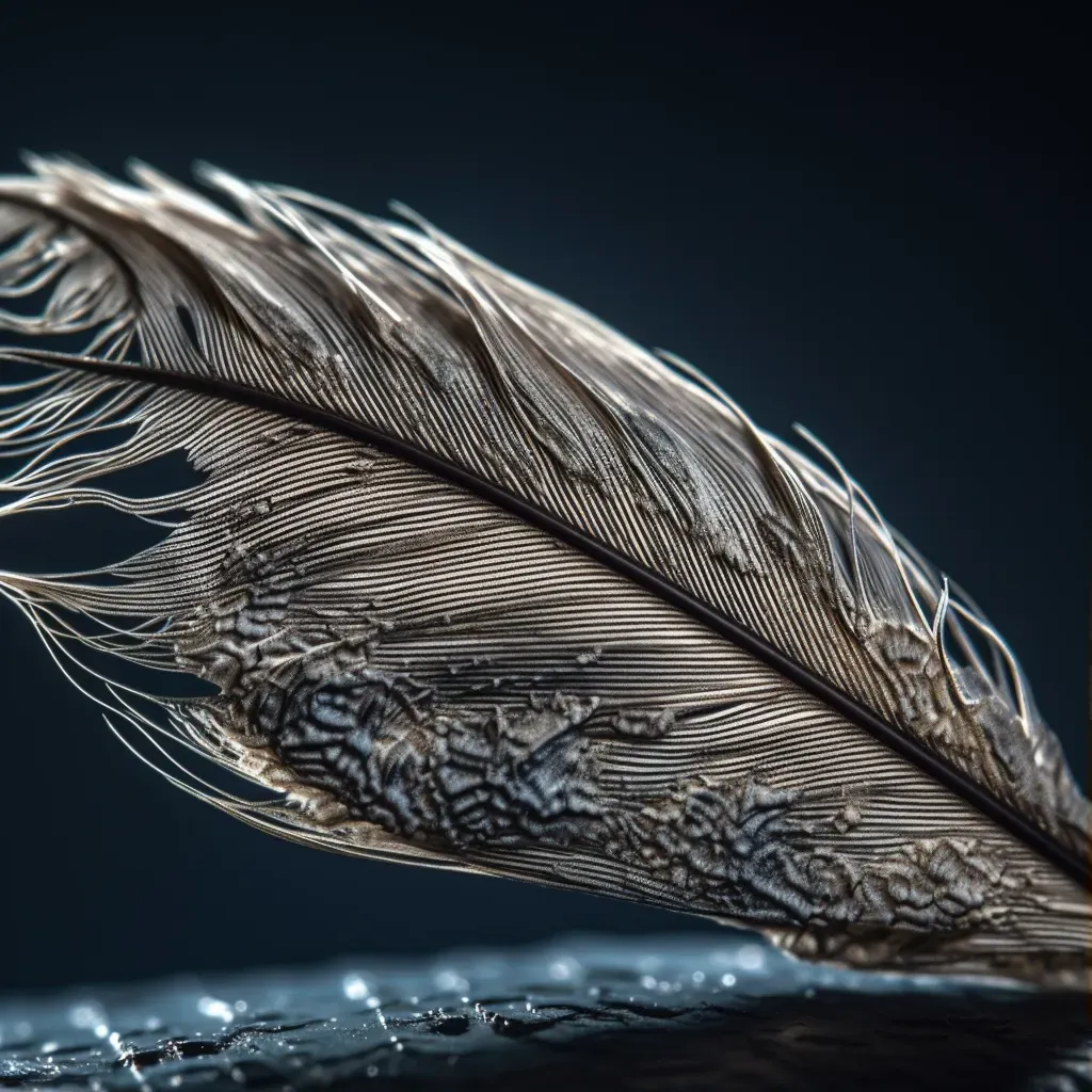 Feather Close-Up Detailed Texture