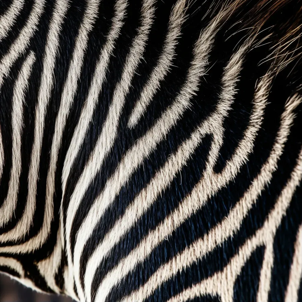 Zebra Stripes Close-Up