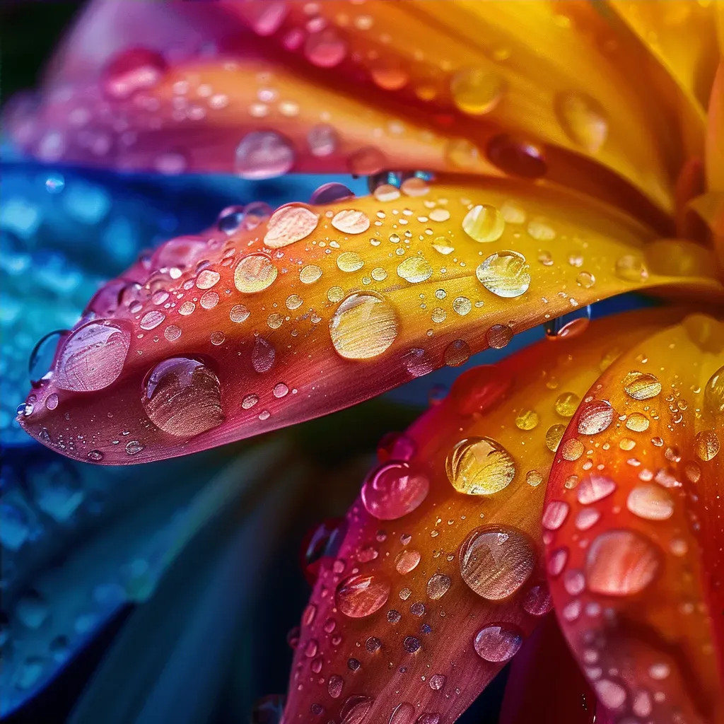 raindrops on petals - Image 4