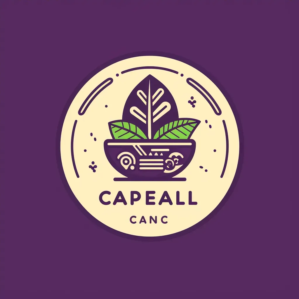 Natural açaí berry logo design in purple and green - Image 4