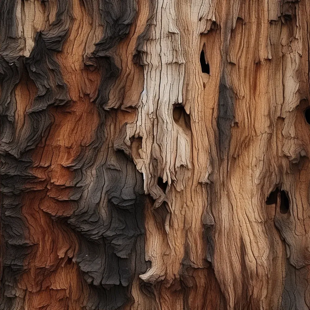 Textured bark on ancient tree - Image 2