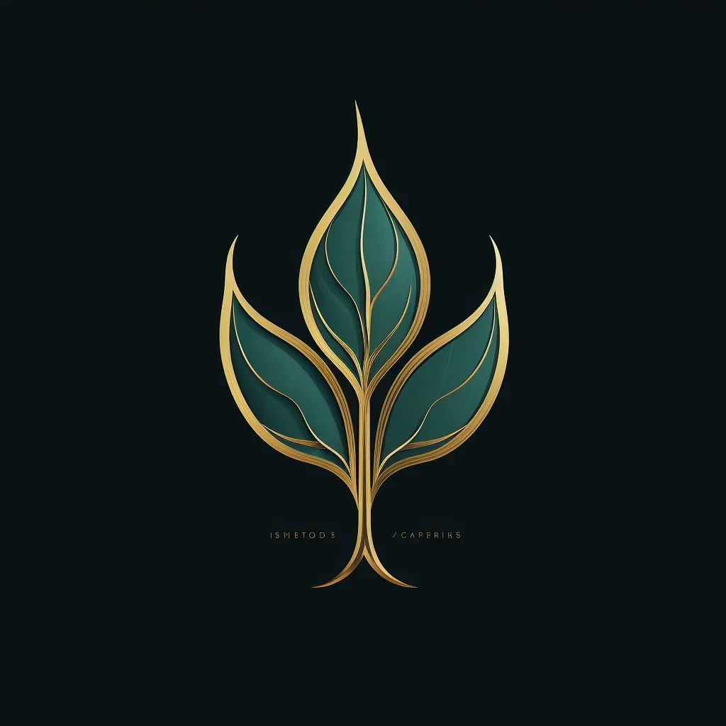 Elegant logo with a green leaf transitioning into a hand, symbolizing nature and stewardship. - Image 3