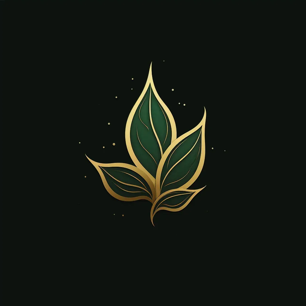 Elegant logo with a green leaf transitioning into a hand, symbolizing nature and stewardship. - Image 4